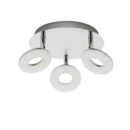 Plafoniera Milas Led COB 3x5W 1200Lm, Rotunda, 4000K  Chrom