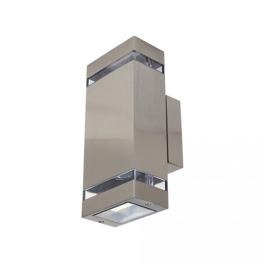 Aplica Perete Gardenya-2 2xGU10 Max. 35W IP65 Aluminiu Chrom