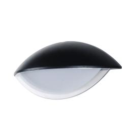 Aplica LED perete exterior Hermes-1, 6W, 4200K, 350lm, negru