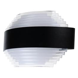 Aplica LED perete exterior Sparta-2, 12W, 4200K, 610lm, negru