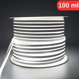 Furtun Led Luminos Neon Flex Slim 100M, Lumina Alb Rece 6400K, IP65