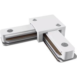 Conector colt Sina monofazica alb, Track Connector 