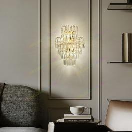 Aplica Led Perete Cristal Rain Gold