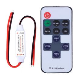 Controler banda led monocolor cu telecomanda RF wireless 11 taste