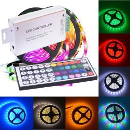 Controller metalic banda led RGB 12-24V 24A, telecomanda 44 taste