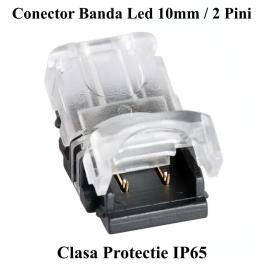 Conector banda led 10mm 2 pini 2 fire