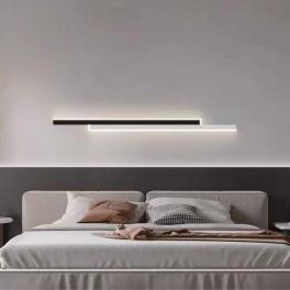 Aplica de perete 22W, 3929BK WH 80CM cu trei tipuri de lumina