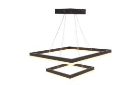 Lustra Led Suspendata 112W 7840Lm, Coffe cu trei tipuri de Lumina