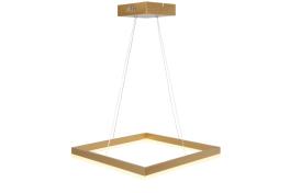 Lustra Led Suspendata 62W 4340Lm, Gold cu trei tipuri de Lumina