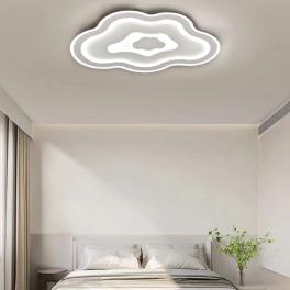 Lustra LED Abstract Lightning 3, cu telecomanda, 76W, gri, cu trei tipuri de lumina