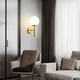 Aplica de perete Goldie Vibe, stil minimalist, E27, max60W, auriu