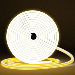 Furtun Led Luminos Neon Flex Slim 1M, Lumina Alb Neutru 4200K, IP65