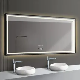 Ioana Oglinda Baie 1200X800mm, cu dezaburire si trei tipuri de lumina led