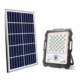 Proiector Solar Led 100W, Iluminat Perimetral, cu Panou Solar 5V 15W, Acumulator 12000mA, Led SMD2835 82 buc