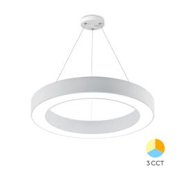 Lustra LED suspendata 36W BLADE Rotund 3CCT (Alb)