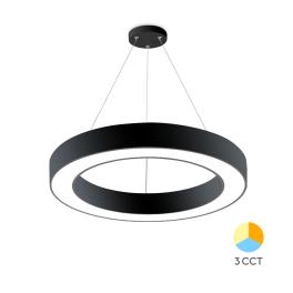 Lustra LED suspendata 36W BLADE Rotund 3CCT (Negru)