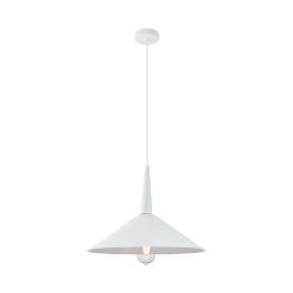 Lustra Pendul Model Con Larg P009R-1H-1xE27 (Alb)