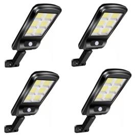 Set 4 Lampi Led Solara 48W, cu Senzor de Miscare si Telecomanda