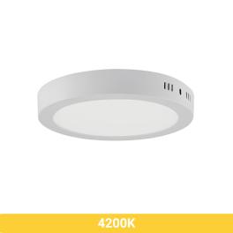 Plafoniera LED Caroline, 18W, 1300lm, rotunda, IP20,alb, design minimalist (4200K)