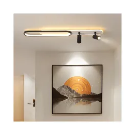 Plafoniera LED Neagră RFAN, Model B106-80, 98W, 3 Setări de Lumină