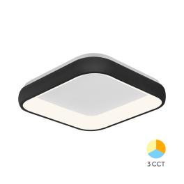 Plafoniera LED patrata 36w BELLA-MLS-SR 3CCT (Negru)