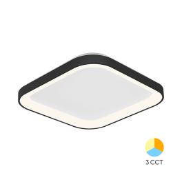 Plafoniera LED patrata 36w BELLA-SLS-SR 3CCT (Negru)