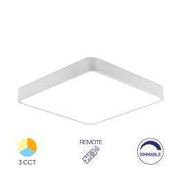 Plafoniera LED patrata 45w BLADE cu telecomanda 3CCT (Alb)