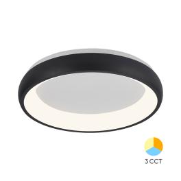 Plafoniera LED rotunda 36w BELLA-MLS-SR 3CCT (Negru)