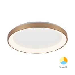 Plafoniera LED rotunda 36w BELLA-SLS-SR 3CCT (Auriu)