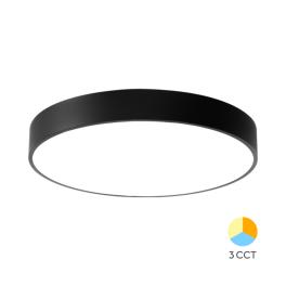 Plafoniera LED rotunda 36w BLADE 3CCT (Negru)