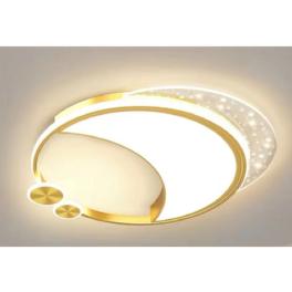 Lustra camera copil Led Gold Moon Light 96W 50cm