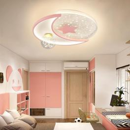 Lustra camera copil Led Pink Starry Sky 100W 50cm