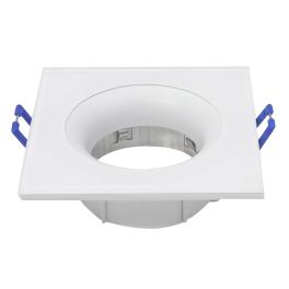 Rama spot LED Kaktus2,fix, incastrat, GU10, patrat, IP65 (Alb)