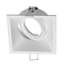 Rama spot LED Meyan 2, patrat, design modern (Alb)