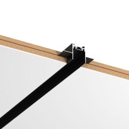 Sina Magnetica Yoga 2m TNY-MT26-D2M Neagra, Montaj Rigips 12.5mm, 48V, Sistem LED