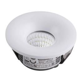 Spot LED fix, incastrat, 3W, 4200K, IP20, rotund (Alb)