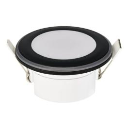 Spot LED fix, incastrat, 5W, 4200K, rotund, Parker 5 (Negru)