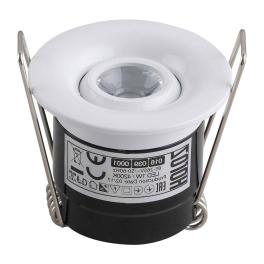 Spot LED, mobil, incastrat, rotund,1W, 4200K, IP20 (Alb)