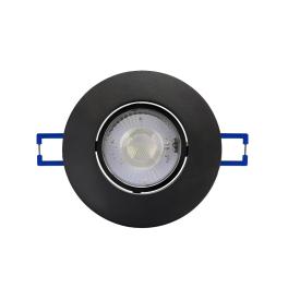 Spot LED Nora Pro5, incastrat, 5W,230V, culoare ajustabila (Negru)