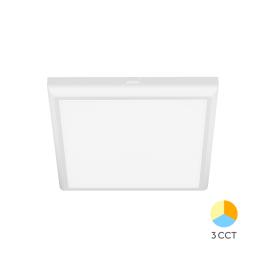 Spot Led Patrat PT+ST 20W cu 3 tipuri de lumina 3CCT (Alb)