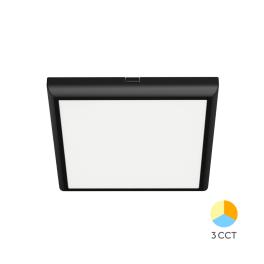 Spot Led Patrat PT+ST 20W cu 3 tipuri de lumina 3CCT (Negru)