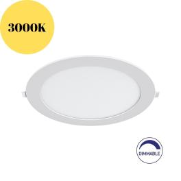 Spot Led Rotund Alb Incastrat 18W Dimabil ⌀229mm (3000K)