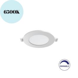 Spot Led Rotund Alb Incastrat 6W Dimabil ⌀128mm (6500K)