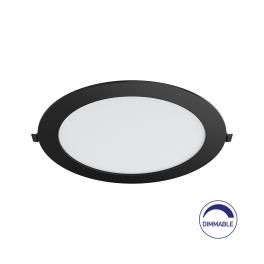 Spot Led Rotund Negru Incastrat 18W Dimabil ⌀229mm (4000K)