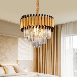 Candelabru Grandeur Glow 500, iluminat modern, E14, auriu cu negru