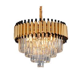 Candelabru Grandeur Glow 600, iluminat modern, E14, auriu cu negru